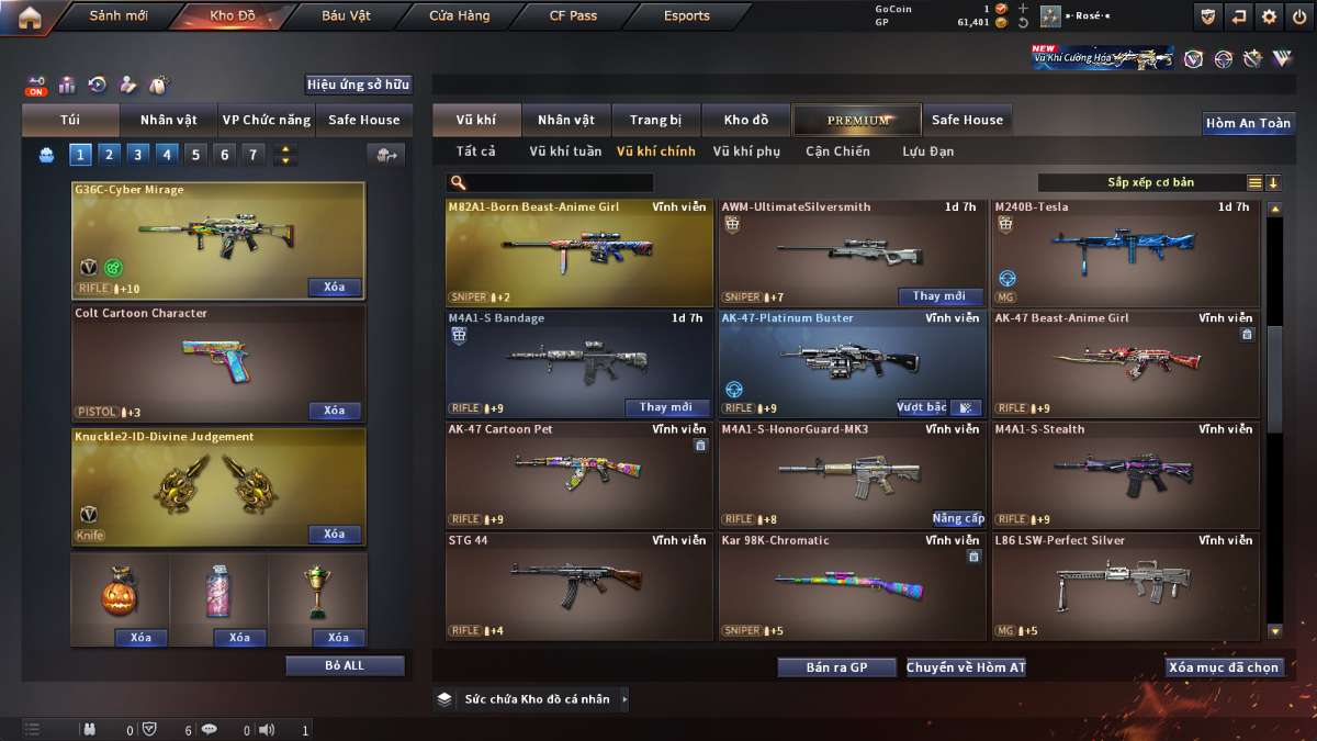shop acc cf uy tin gia re